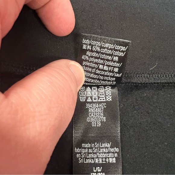 Victoria secret black drawstring shorts SZ LG - Picture 4 of 4